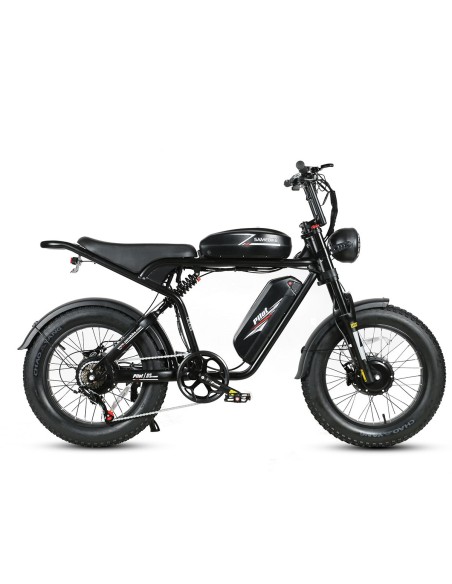 Vélo Électrique SAMEBIKE M20-III NOIR 1000W-1200W EN CRETE Version double moteurs