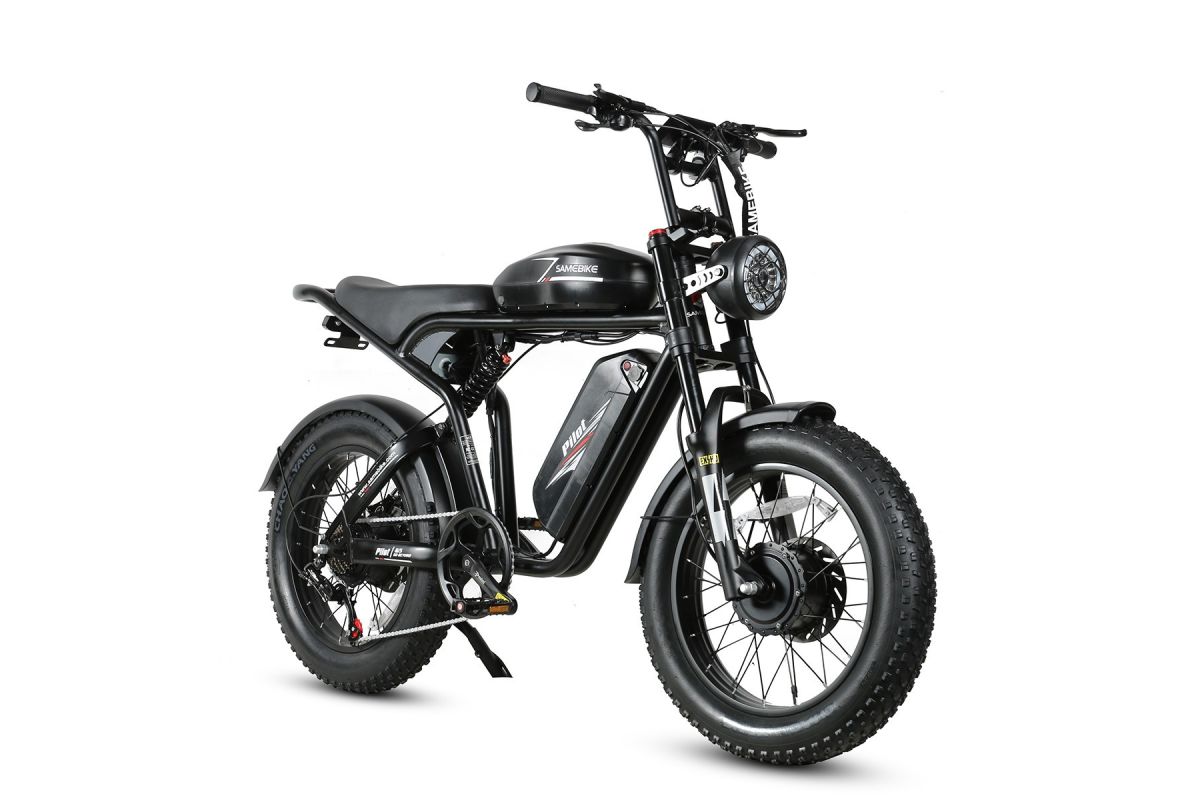 Vélo Électrique SAMEBIKE M20-III NOIR 1000W-1200W EN CRETE Version double moteurs