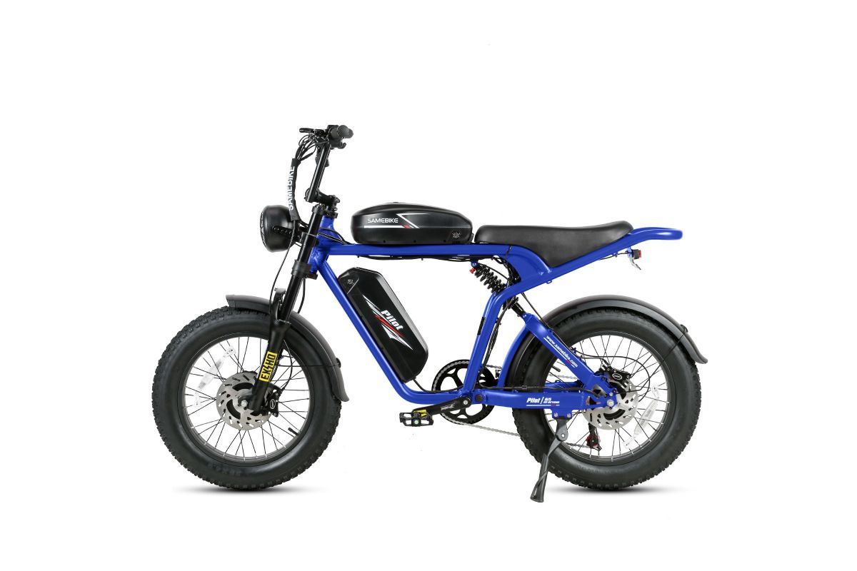 Vélo Électrique SAMEBIKE M20-III BLEU 1000W-1200W EN CRETE Version double moteurs