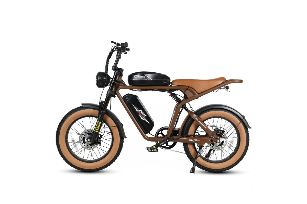 Vélo Électrique SAMEBIKE M20-III MARRON 1000W-1200W EN CRETE Version double moteurs