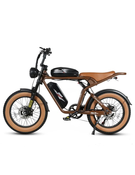 Vélo Électrique SAMEBIKE M20-III MARRON 1000W-1200W EN CRETE Version double moteurs