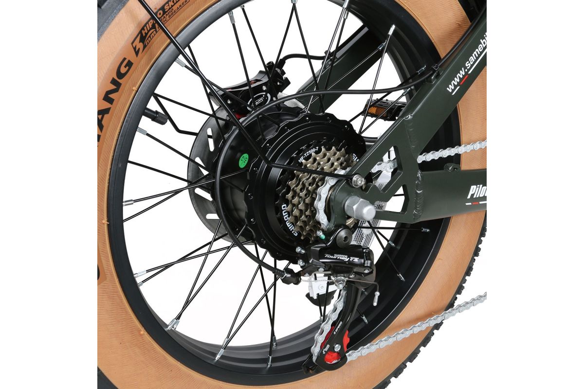 Vélo Électrique SAMEBIKE M20-III VERT 1000W-1200W EN CRETE Version double moteurs