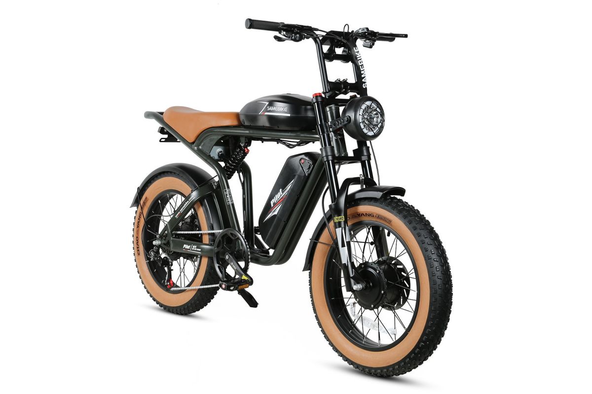 Vélo Électrique SAMEBIKE M20-III VERT 1000W-1200W EN CRETE Version double moteurs