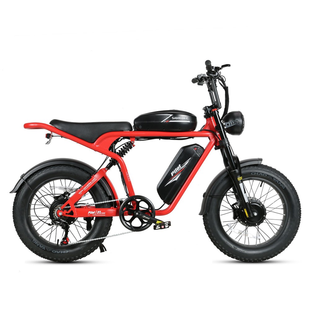 Vélo Électrique SAMEBIKE M20-III ROUGE 1000W-1200W EN CRETE Version double moteurs 2