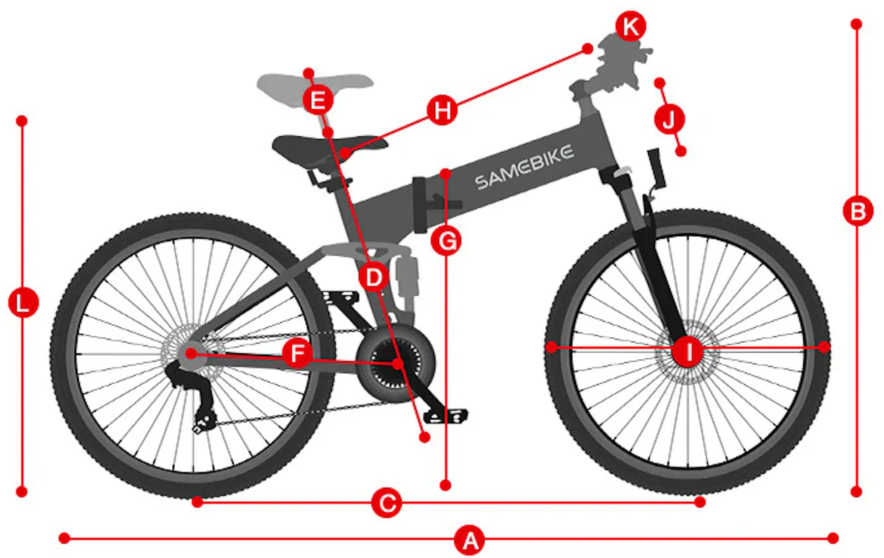 Vélo Électrique SAMEBIKE LO26-II