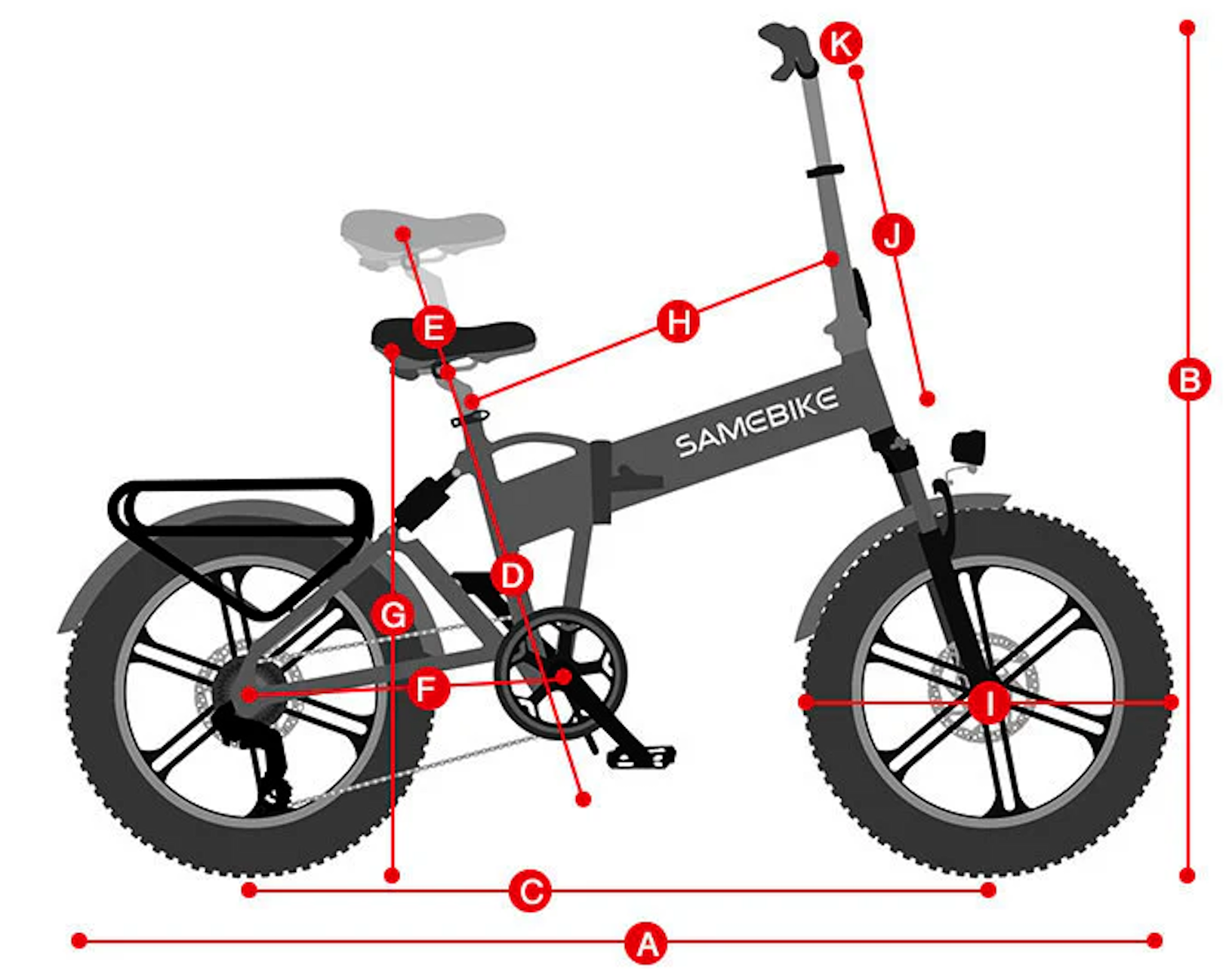 Vélo Électrique SAMEBIKE LO26-II