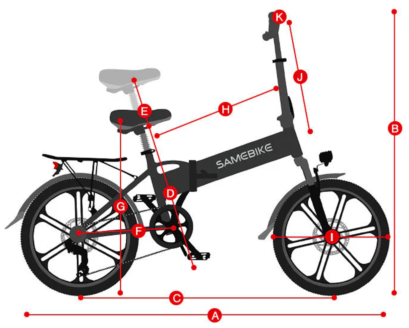 Vélo Électrique SAMEBIKE 20LVXD30