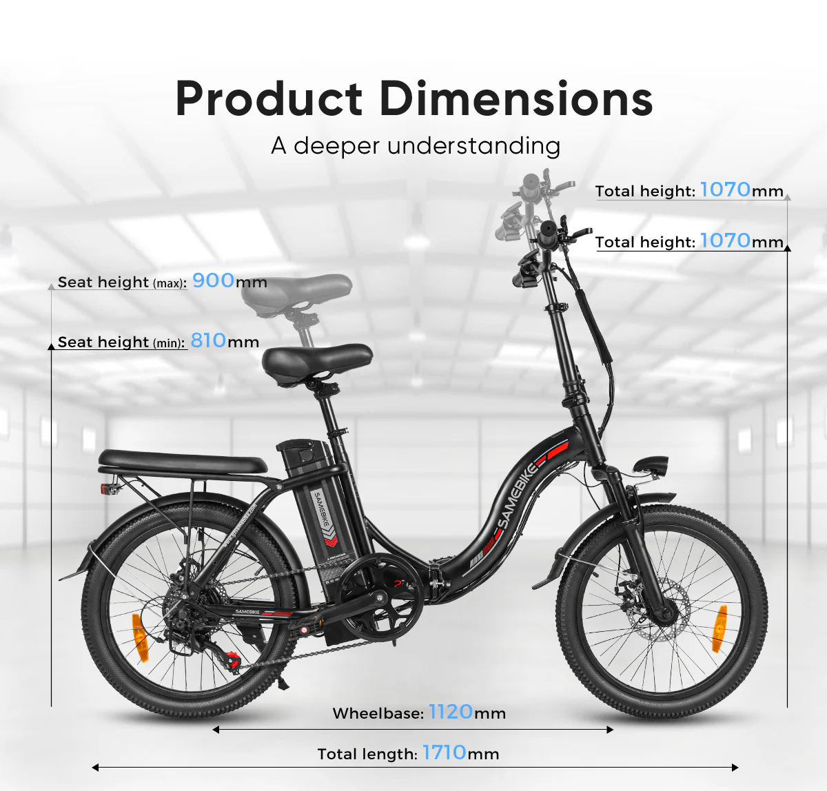 Vélo Électrique SAMEBIKE CY20 350W