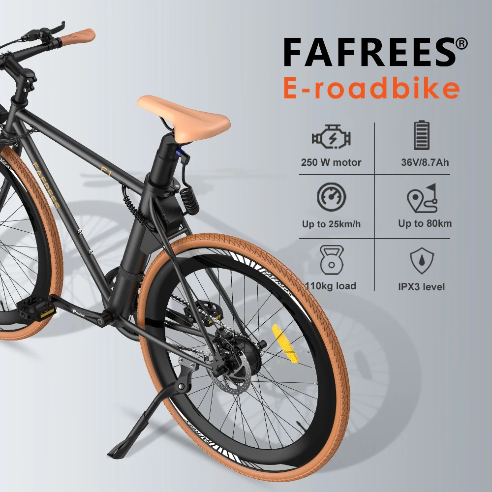 Vélo Electrique 250W FAFREES F1-38 Orange