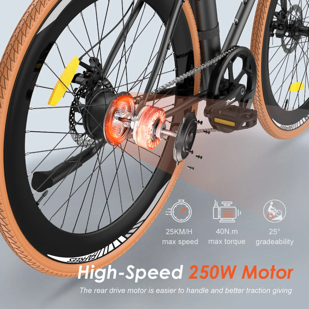 Vélo Electrique 250W FAFREES F1-38 Orange