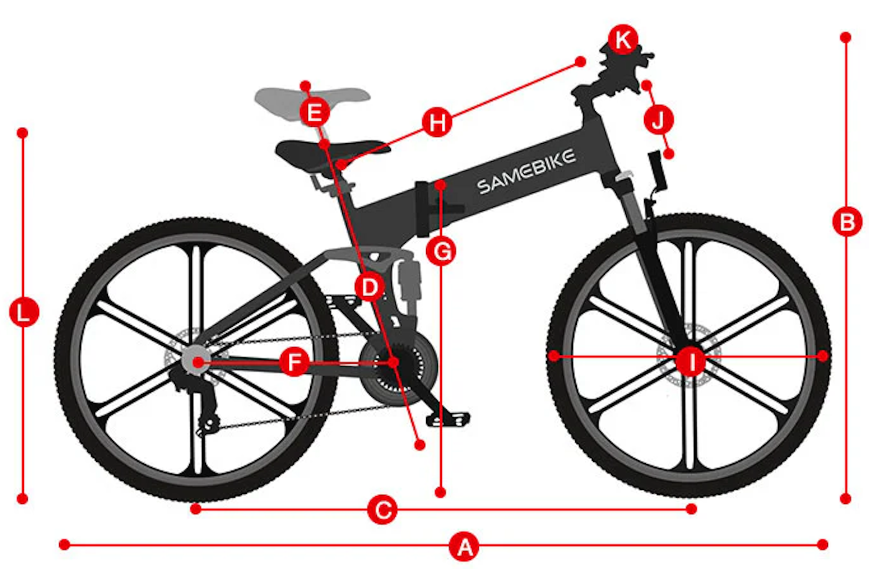 Vélo Électrique SAMEBIKE LO26-II