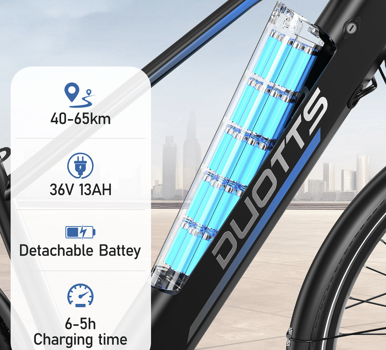 Batterie Haute Capacité de SAMEBIKE C29