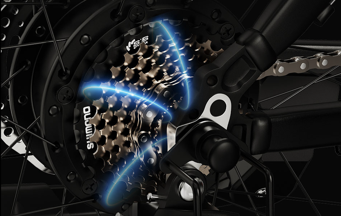 Dérailleur Shimano 7 vitesses de DUOTTS C29