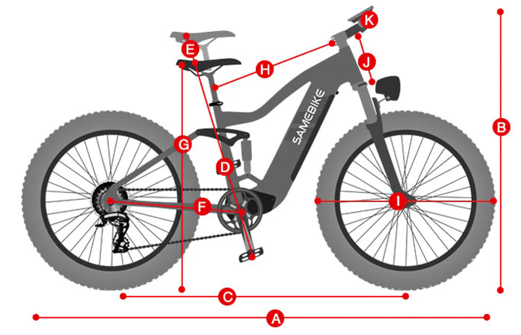 Vélo Électrique SAMEBIKE RS-A08