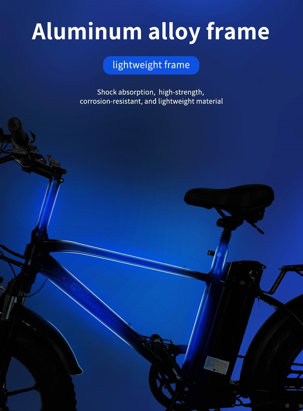 Vélo électrique CMACEWHEEL T20 20 * 4.0 pouces Pneu CST Moteur 750W 40-45 km / h Vitesse maximale Batterie 17Ah - Noir