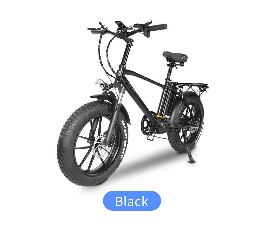 Vélo électrique CMACEWHEEL T20 20 * 4.0 pouces Pneu CST Moteur 750W 40-45 km / h Vitesse maximale Batterie 17Ah - Dégradé gris noir