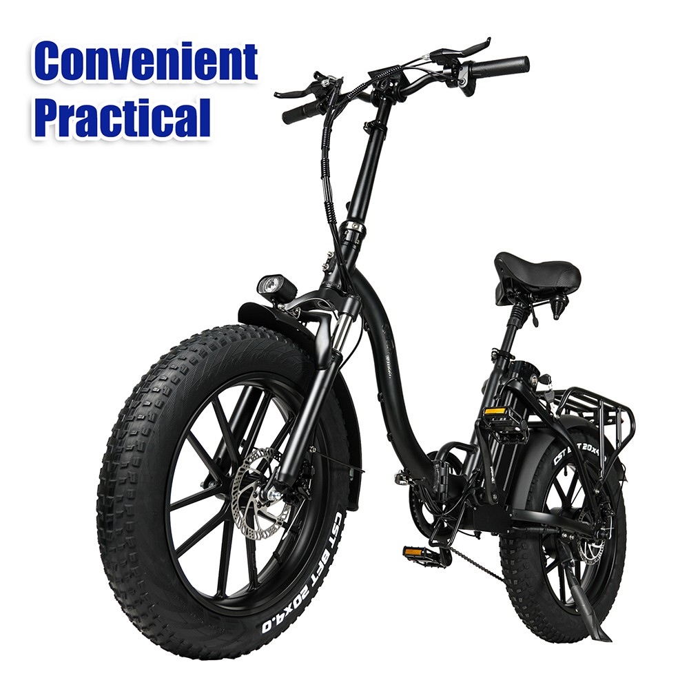 CMACEWHEEL Y20 Vélo électrique pliant Step Through Cyclomoteur E-bike, 20 * 4.0 pouces Gros pneu 750W Moteur 48V15Ah Batterie 40 km / h Vitesse maximale 70 km Portée maximale 150 kg Charge maximale