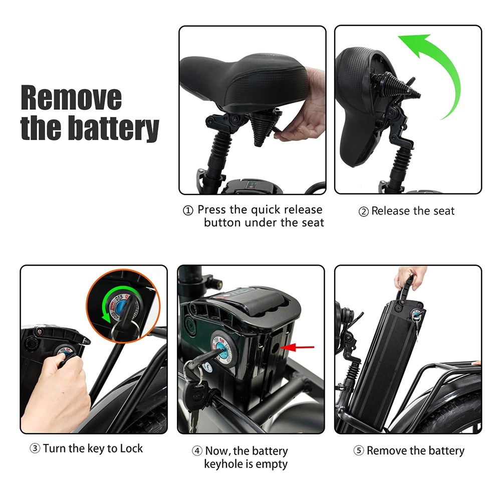 CMACEWHEEL Y20 Vélo électrique pliant Step Through Cyclomoteur E-bike, 20 * 4.0 pouces Gros pneu 750W Moteur 48V15Ah Batterie 40 km / h Vitesse maximale 70 km Portée maximale 150 kg Charge maximale