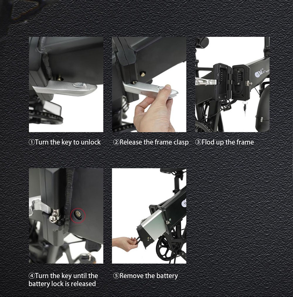 Vélo pliant électrique CMACEWHEEL RX20