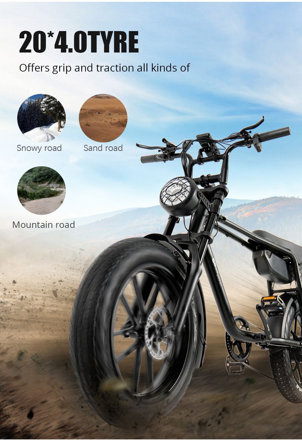 Vélo électrique CMACEWHEEL K20 avec batterie 17Ah