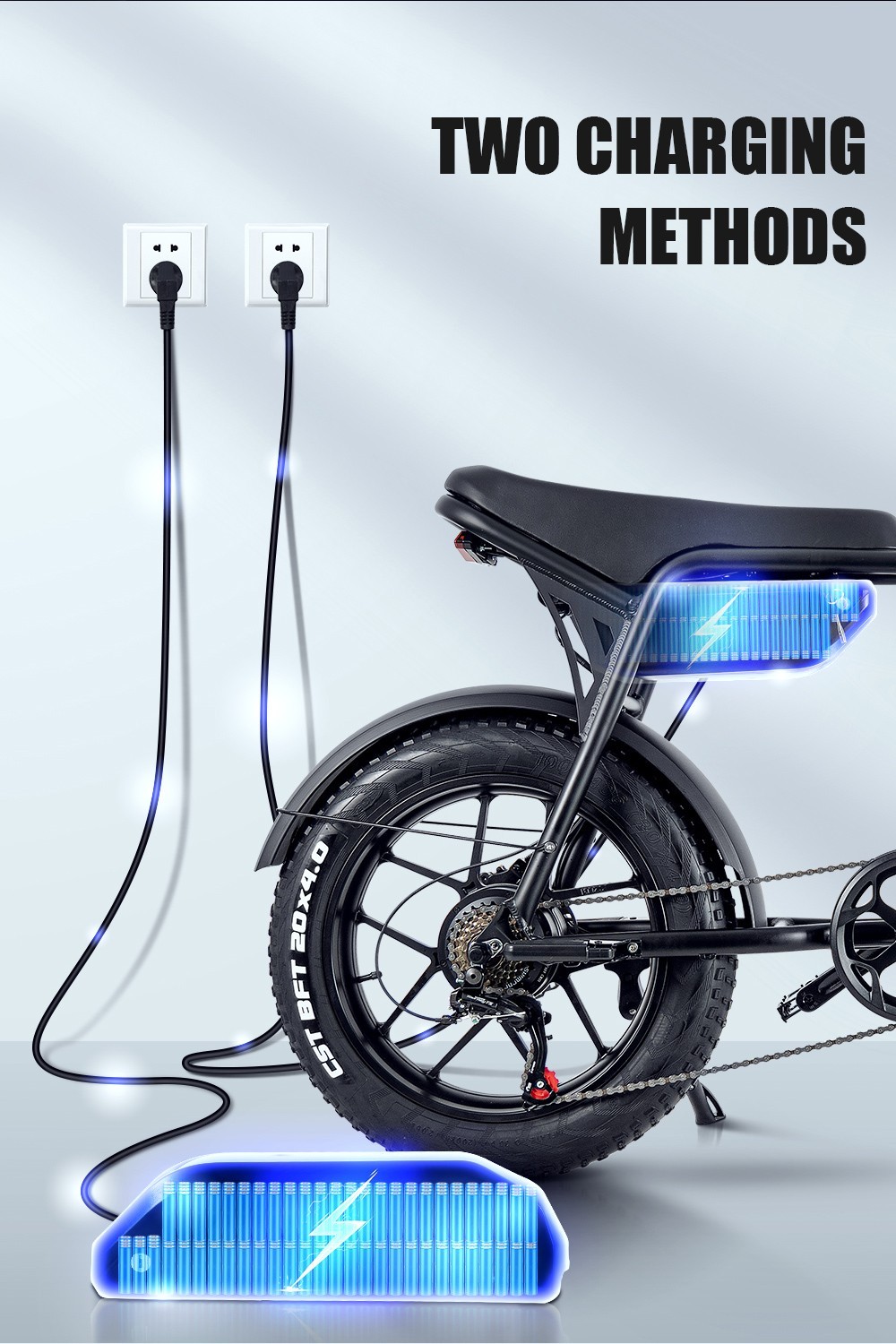 Vélo électrique CMACEWHEEL K20 avec batterie 17Ah
