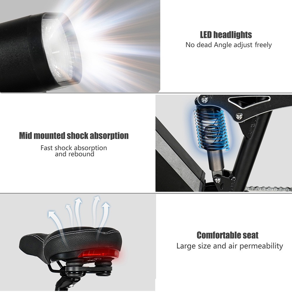 Vélo électrique CMACEWHEEL TP26 26*4.0 pouces pneu CST 750W