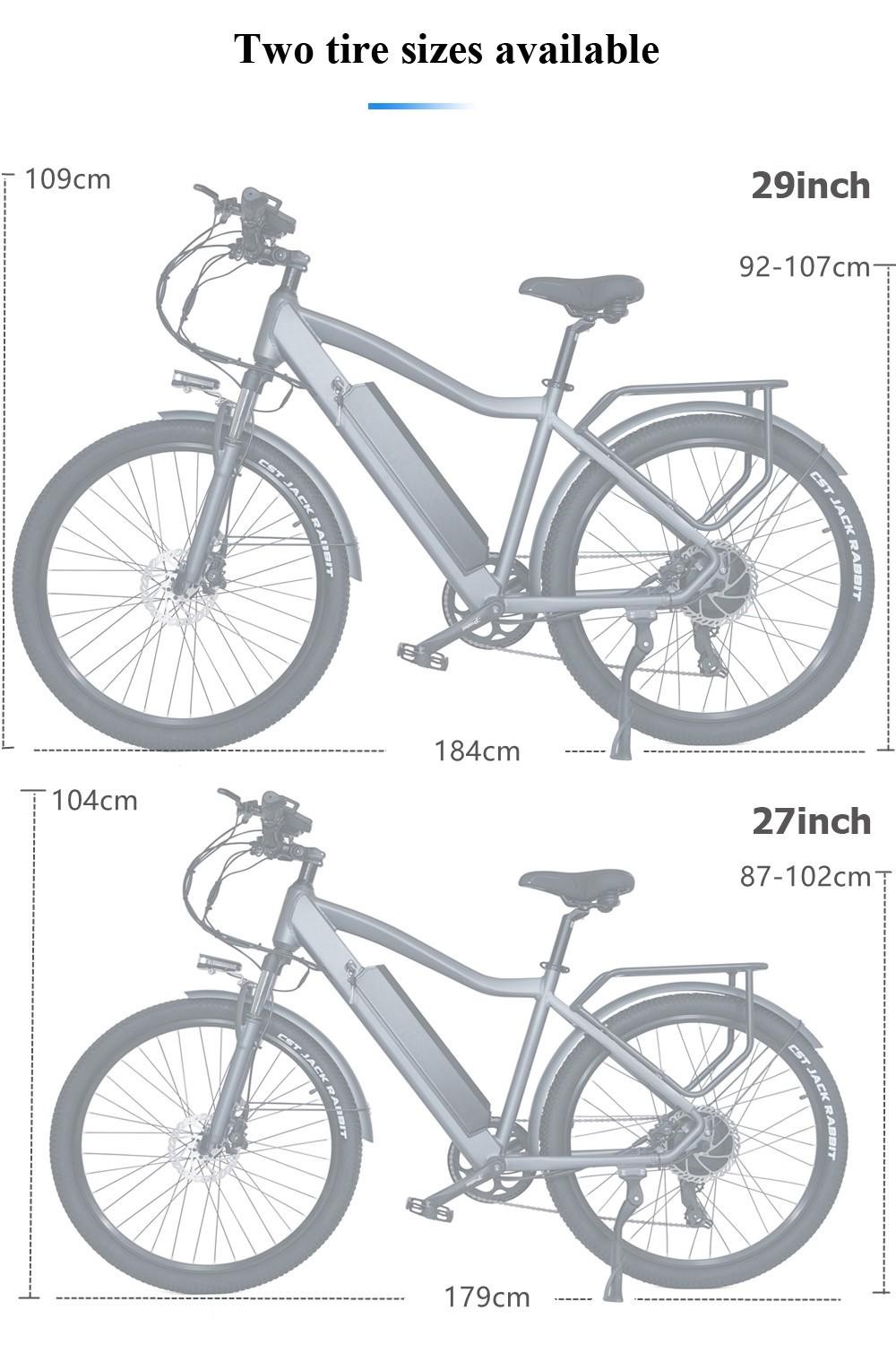 Vélo électrique CMACEWHEEL F26 27.5 pouces 48V 17Ah 500W 42Km / h Vitesse