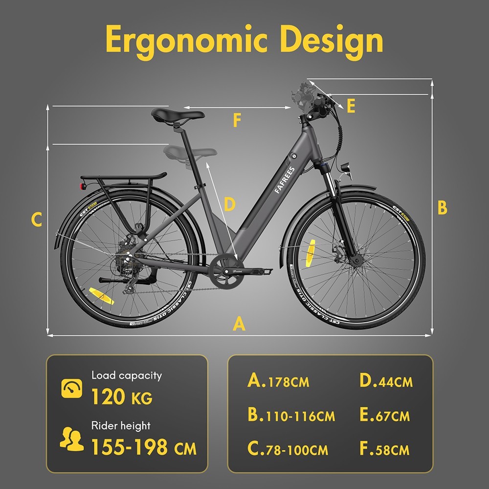 FAFREES F28 Pro Vélo électrique 27.5 * 1.75 pouces Pneus pneumatiques Noir