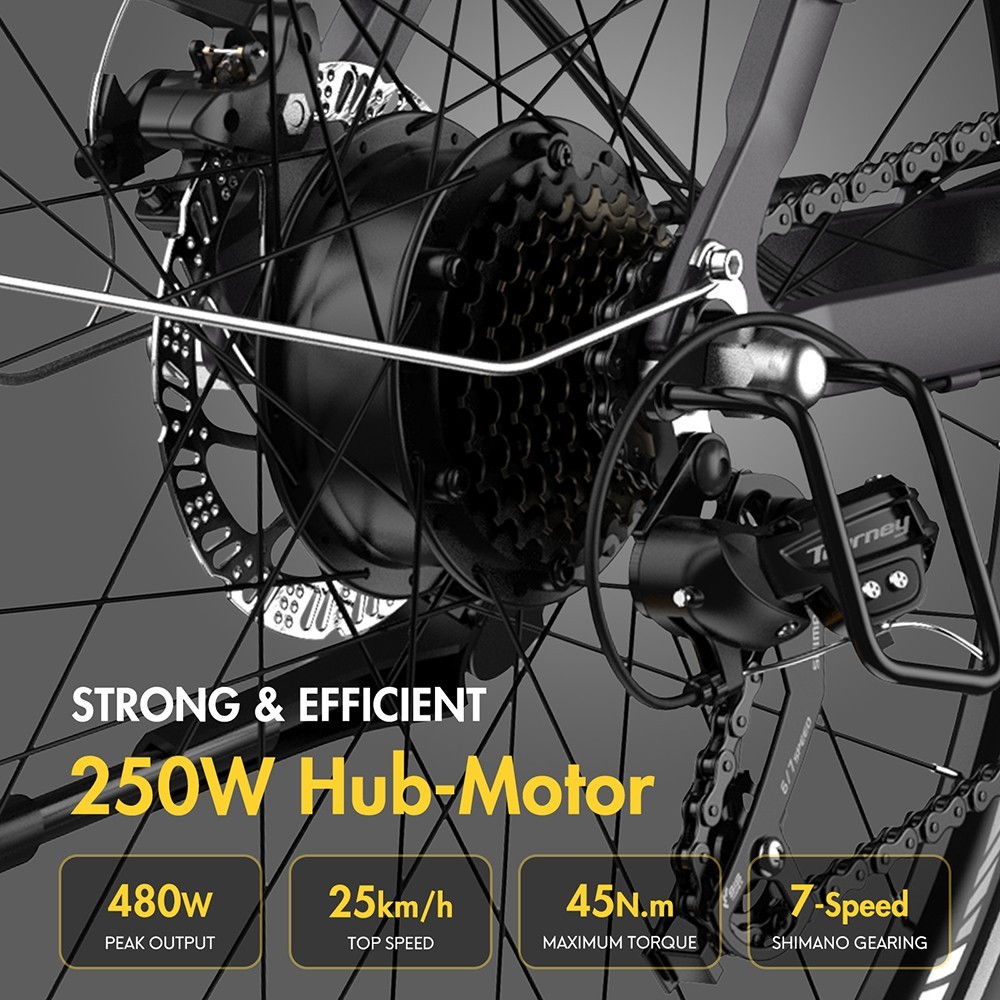 FA FREES F28 Pro Vélo électrique 27.5 * 1.75 pouces Pneus pneumatiques Or