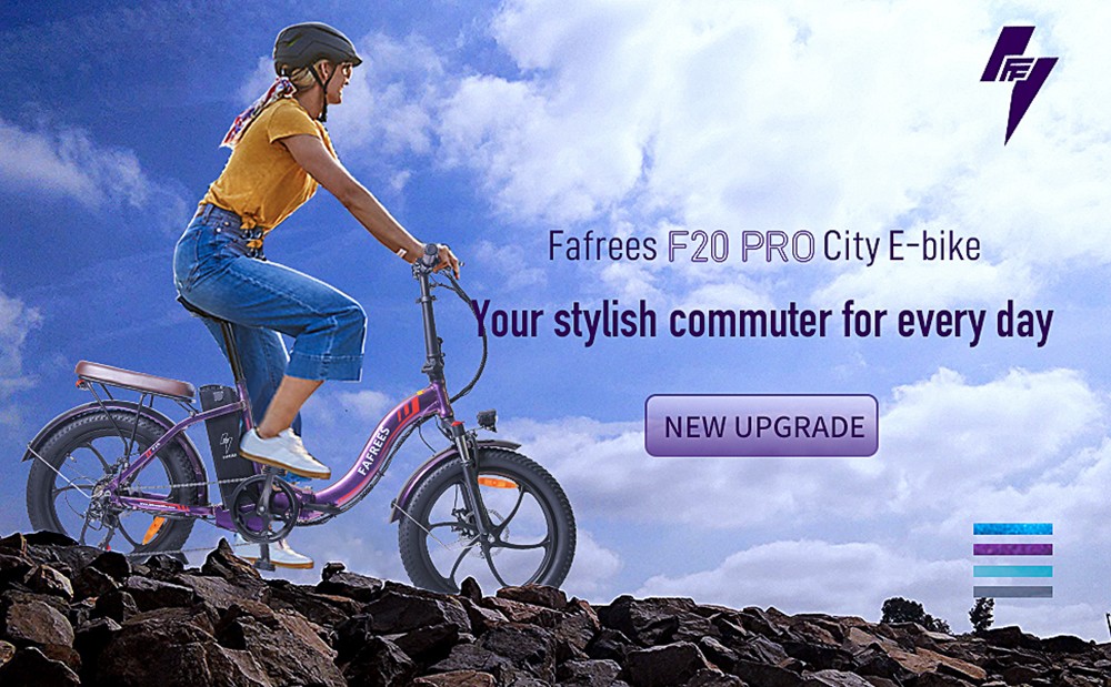 FA FREES F20 Pro Vélo Électrique 20 Pouces 25Km/h 36V 18AH 250W - Bleu Profond