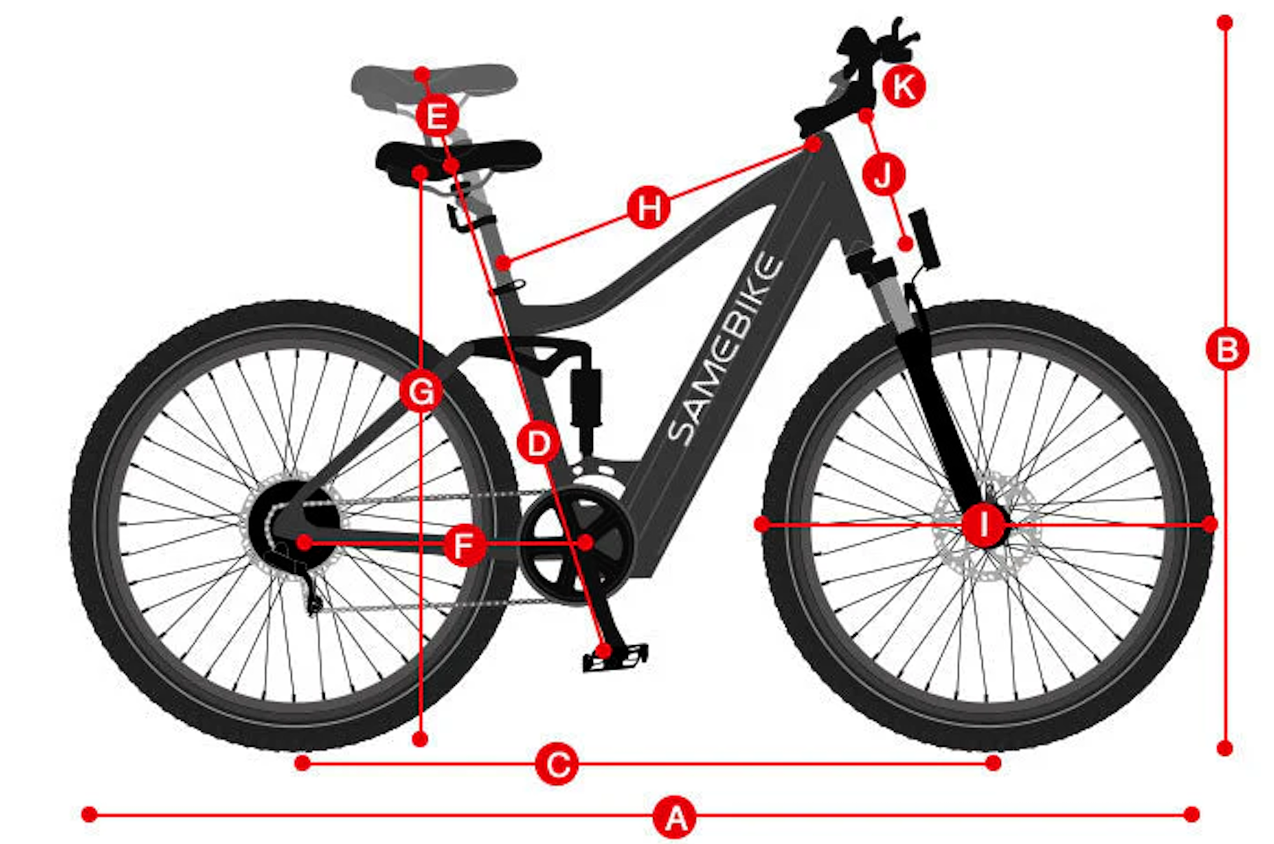 Vélo Électrique SAMEBIKE C05PRO